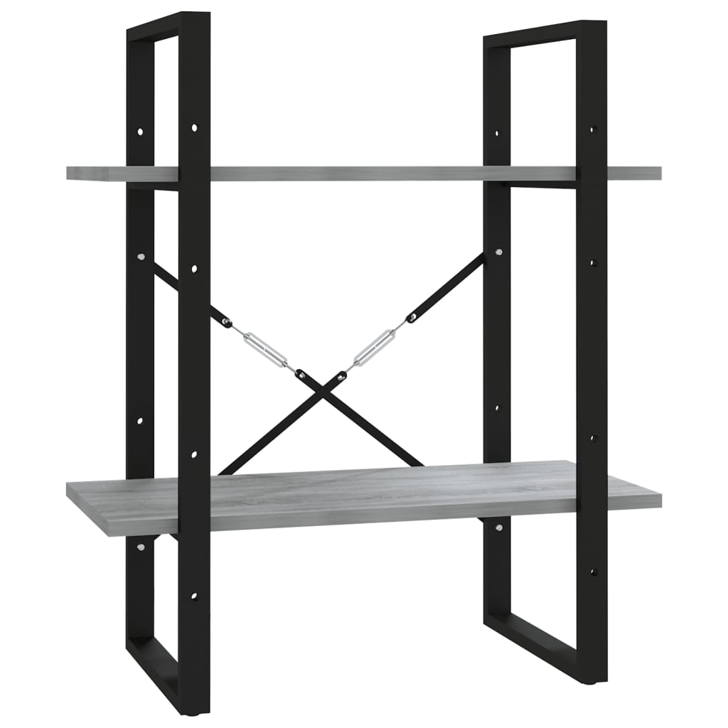 Boekenkast Eikenkleurig Grijs Sonoma 60 x 30 x 70 cm Bewerkt hout