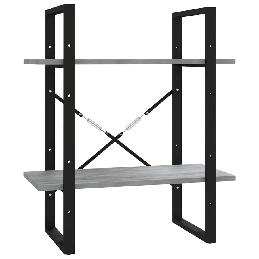 Boekenkast Eikenkleurig Grijs Sonoma 60 x 30 x 70 cm Bewerkt hout