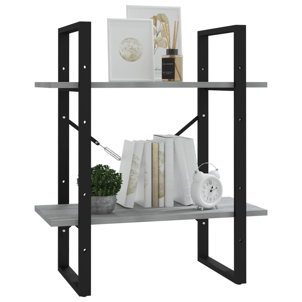 Boekenkast Eikenkleurig Grijs Sonoma 60 x 30 x 70 cm Bewerkt hout
