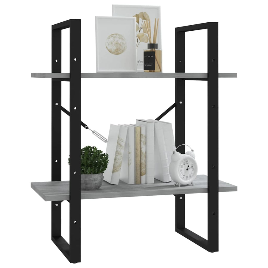 Boekenkast Eikenkleurig Grijs Sonoma 60 x 30 x 70 cm Bewerkt hout