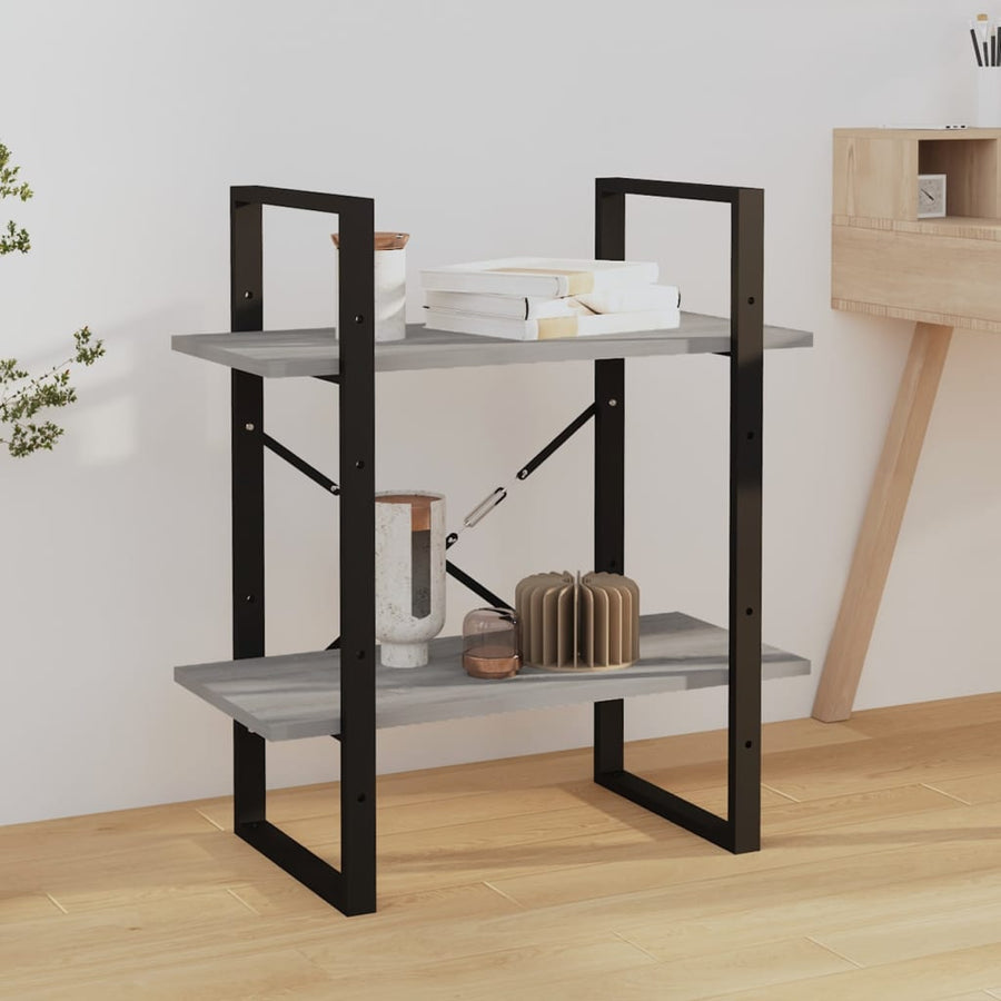 Boekenkast Eikenkleurig Grijs Sonoma 60 x 30 x 70 cm Bewerkt hout