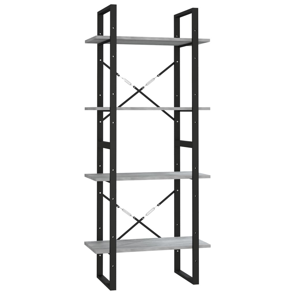 Boekenkast Eikenkleurig Grijs Sonoma 60 x 30 x 140 cm Bewerkt hout
