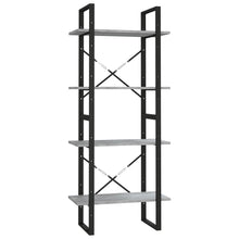Boekenkast Eikenkleurig Grijs Sonoma 60 x 30 x 140 cm Bewerkt hout