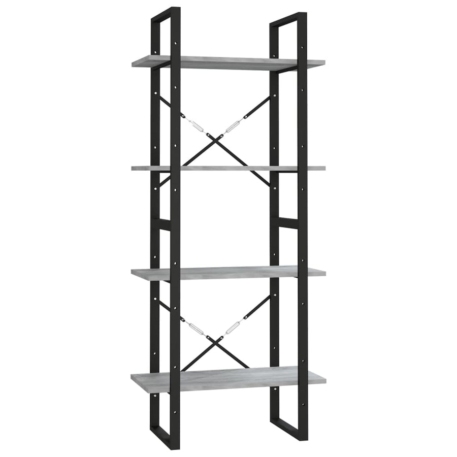 Boekenkast Eikenkleurig Grijs Sonoma 60 x 30 x 140 cm Bewerkt hout