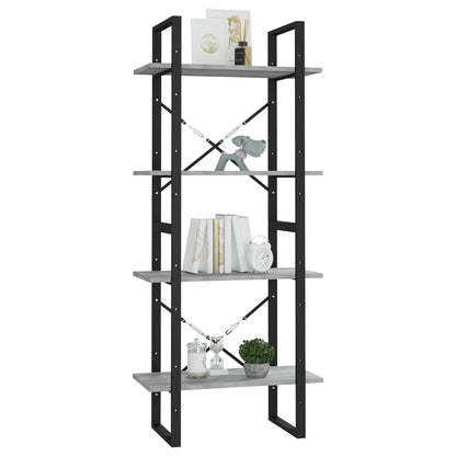 Boekenkast Eikenkleurig Grijs Sonoma 60 x 30 x 140 cm Bewerkt hout