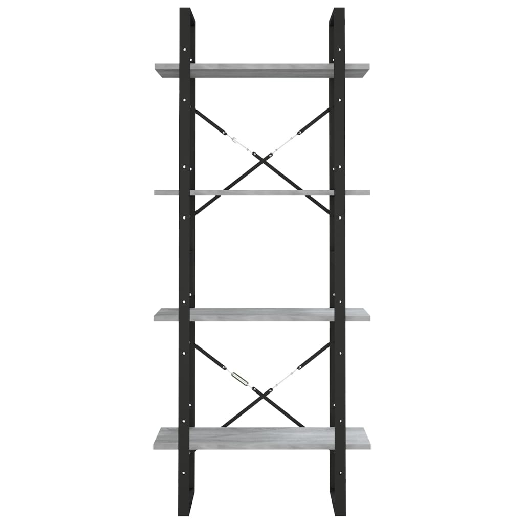 Boekenkast Eikenkleurig Grijs Sonoma 60 x 30 x 140 cm Bewerkt hout