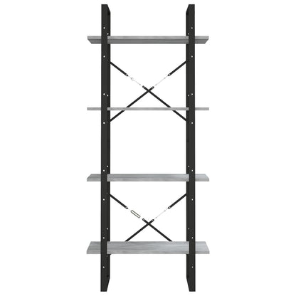Boekenkast Eikenkleurig Grijs Sonoma 60 x 30 x 140 cm Bewerkt hout