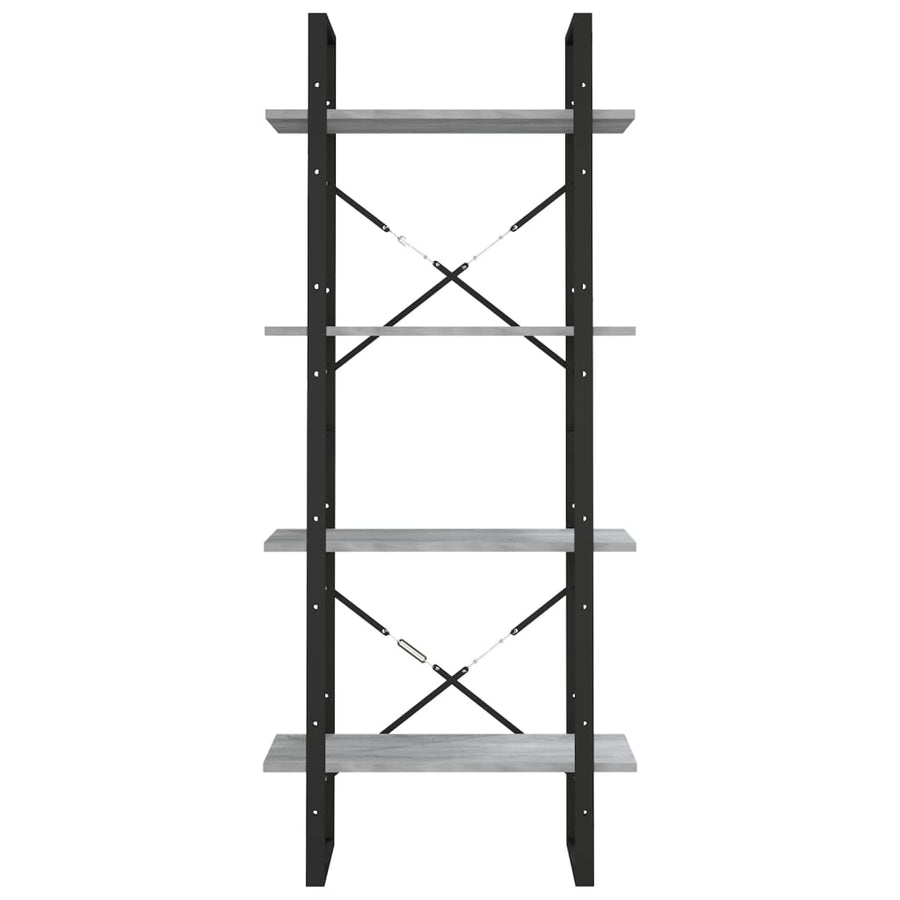 Boekenkast Eikenkleurig Grijs Sonoma 60 x 30 x 140 cm Bewerkt hout