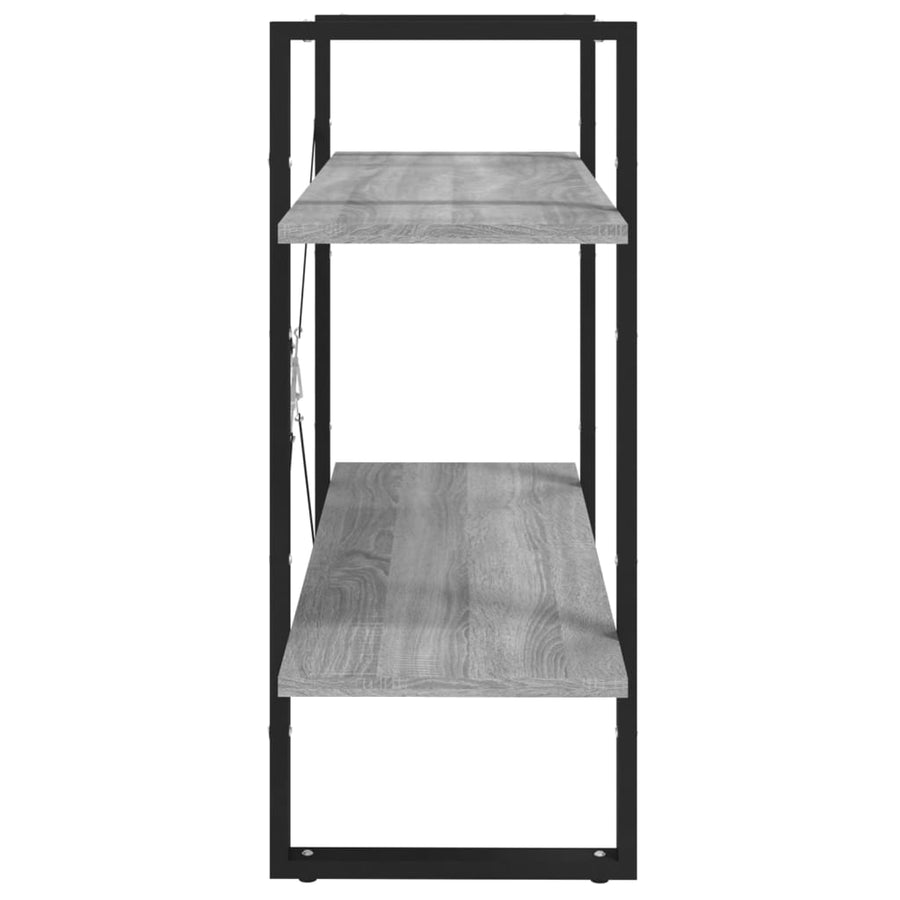 Boekenkast Met 2 Schappen Grijs Sonoma 80 x 30 x 70 cm Bewerkt hout