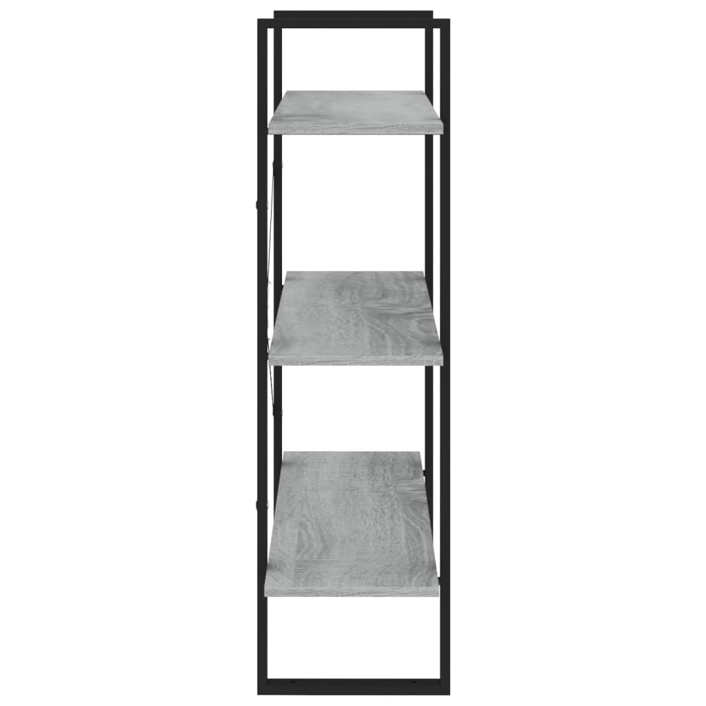 Boekenkast Eikenkleurig Grijs Sonoma 80 x 30 x 105 cm Bewerkt hout