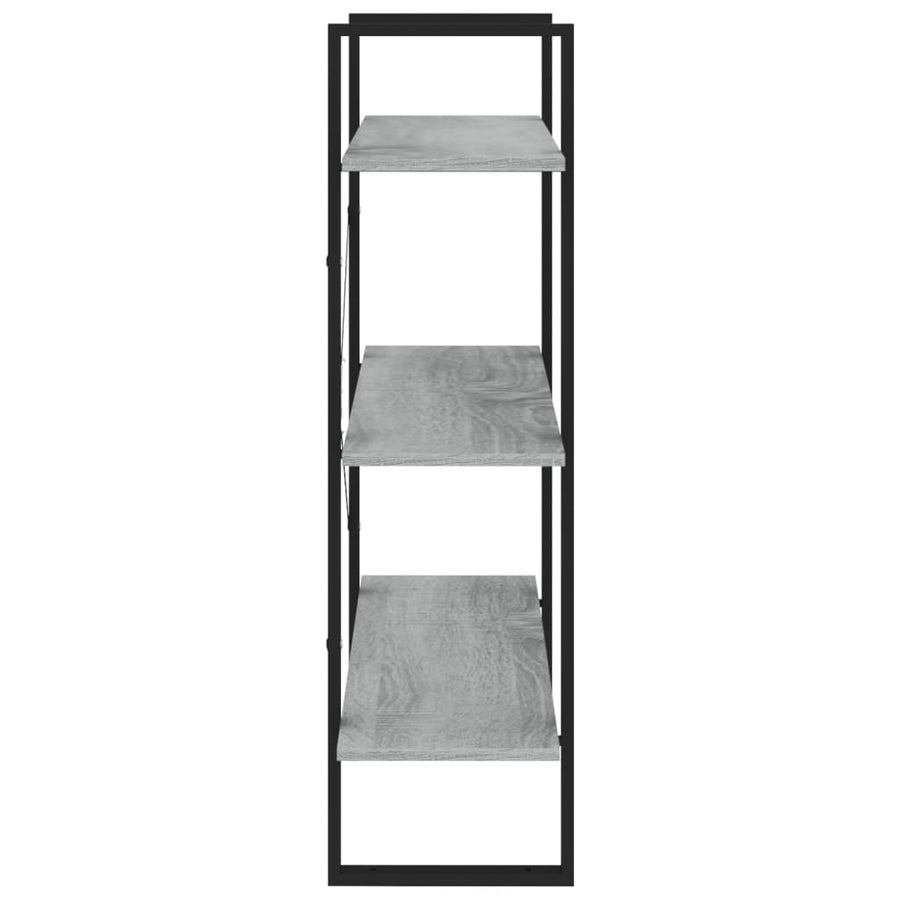 Boekenkast Eikenkleurig Grijs Sonoma 80 x 30 x 105 cm Bewerkt hout