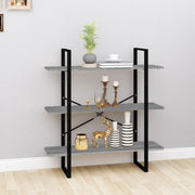 Bookcase 100x30x105 cm engineered wood grey Sonoma oak