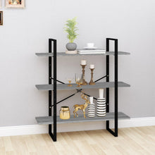 Boekenkast Eikenkleurig Grijs Sonoma 100 x 30 x 105 cm Bewerkt hout