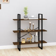 Bookcase 100x30x105 cm engineered wood brown oak effect