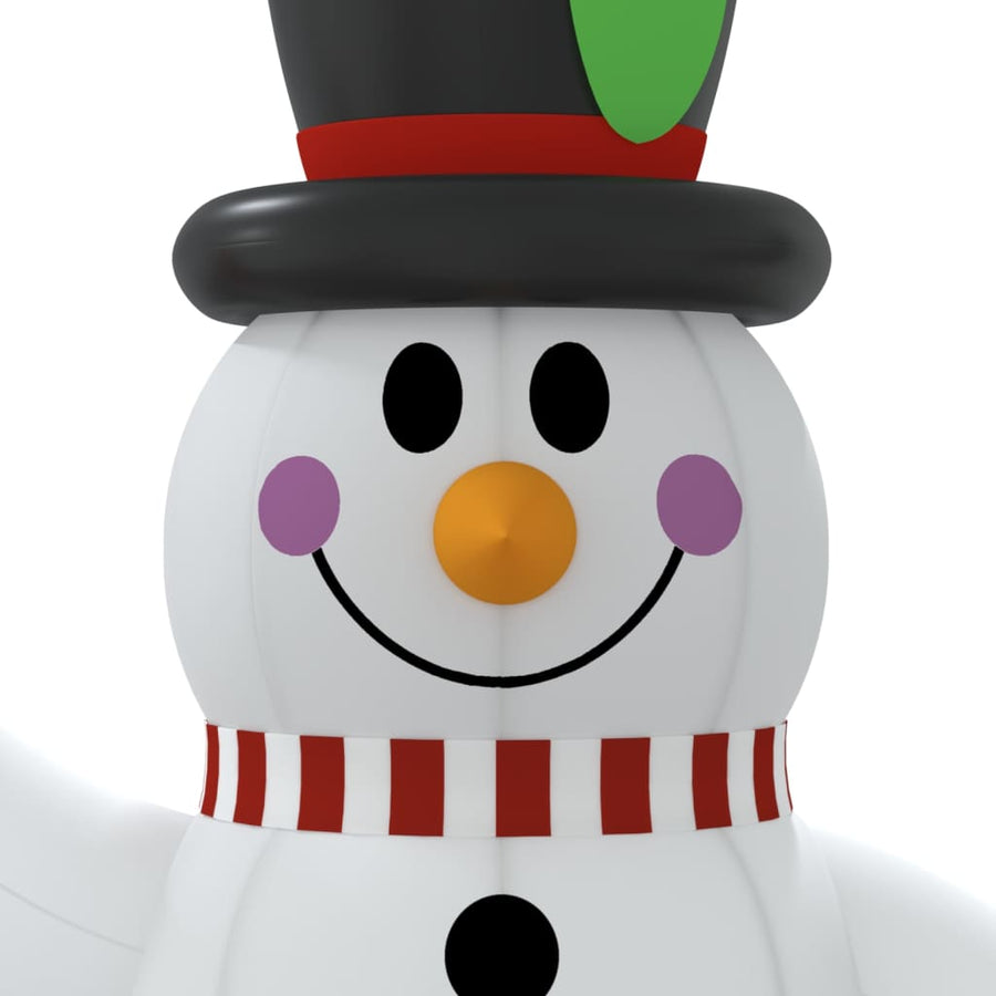 Sneeuwpop opblaasbaar met LED's 120 cm 120 cm