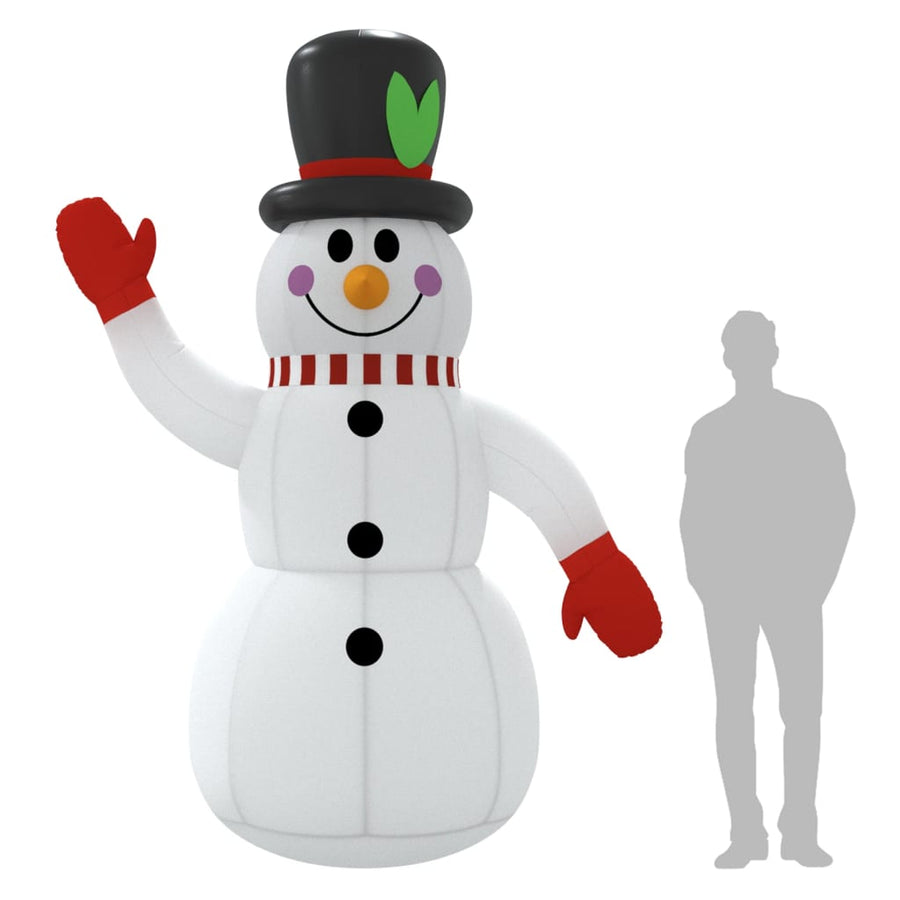 Sneeuwpop Opblaasbaar Met Led's 300 cm