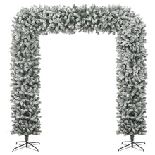 Kerstboog Met Sneeuwvlokken 240 Cm Wit En Groen 240 x 215 cm