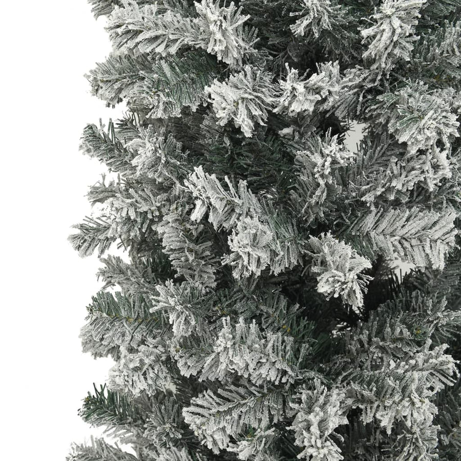 Kerstboog Met Sneeuwvlokken 240 Cm Wit En Groen 240 x 215 cm