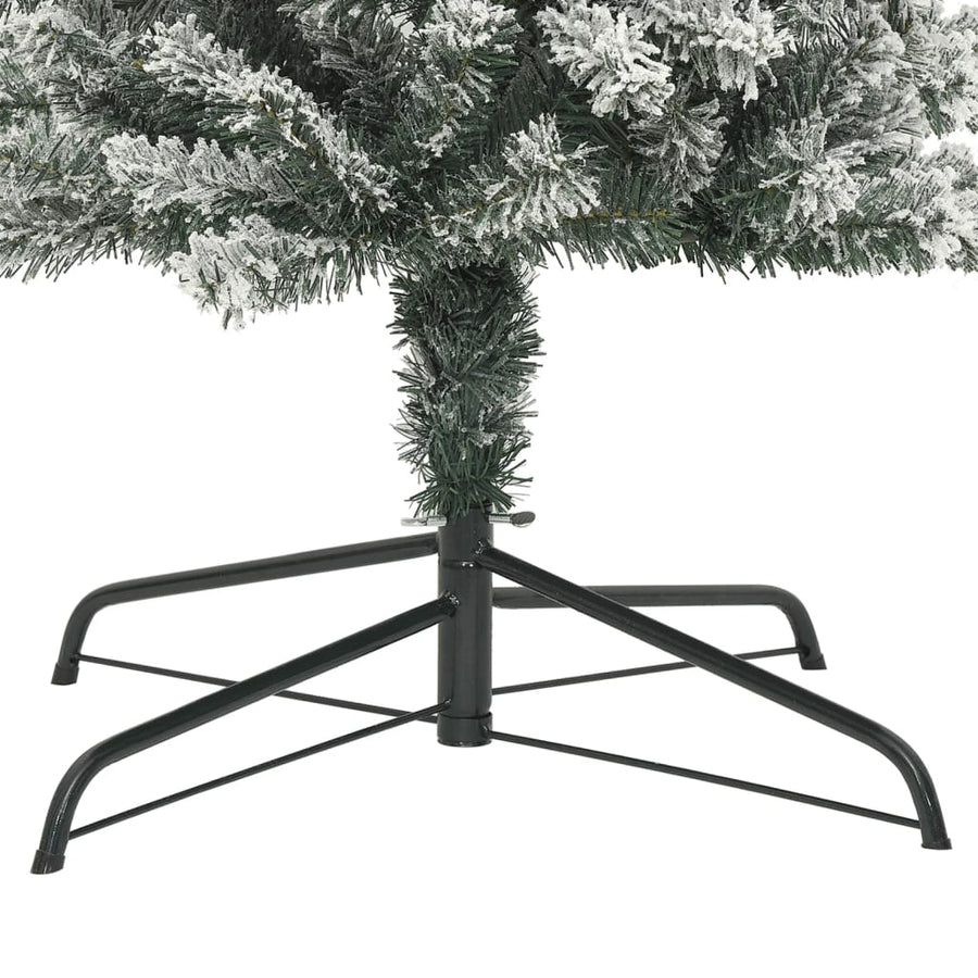 Kerstboog Met Sneeuwvlokken 240 Cm Wit En Groen 240 x 215 cm