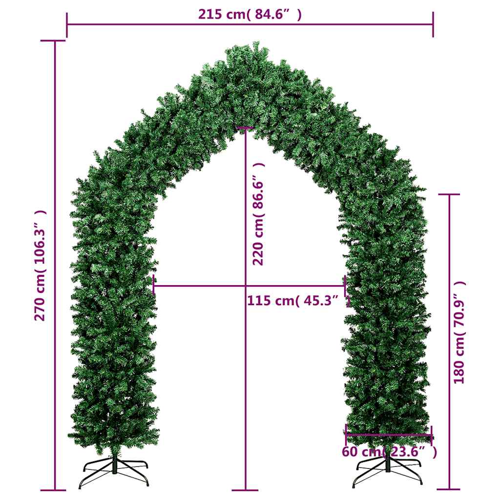 Kerstboog 270 cm groen