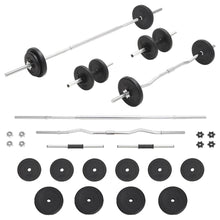 Halterset 30 kg Rechte stang + curlstang + halterstang