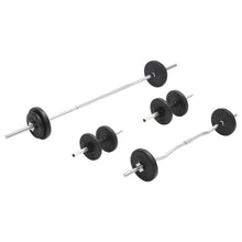 Halterset 30 kg Rechte stang + curlstang + halterstang