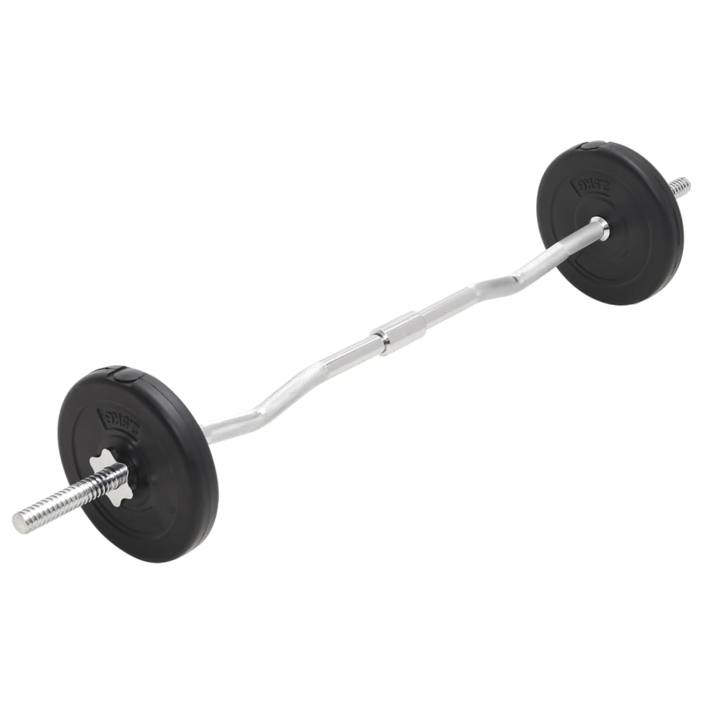 Halterset 30 kg Rechte stang + curlstang + halterstang