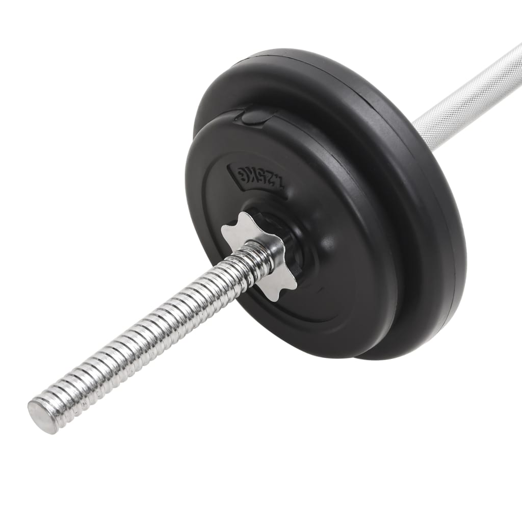 Halterset 30 kg Rechte stang + curlstang + halterstang