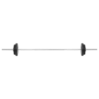 Halterset 30 kg Rechte stang + supercurlstang + halterstang