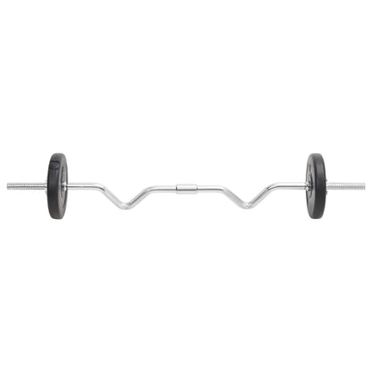 Halterset 30 kg Rechte stang + supercurlstang + halterstang