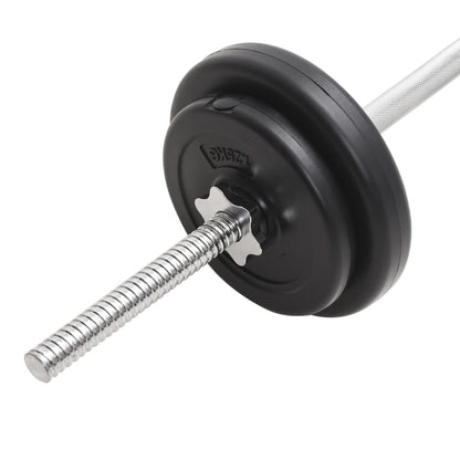 Halterset 30 kg Rechte stang + supercurlstang + halterstang