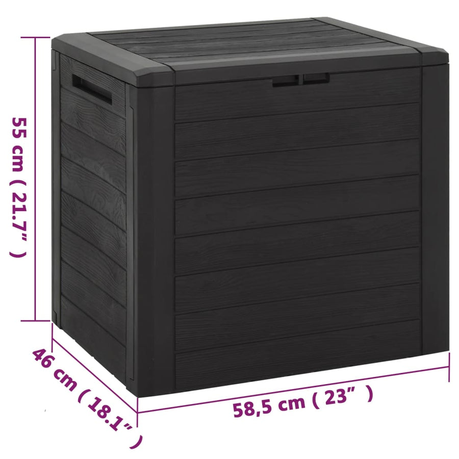 Tuinbox 58,5X46X55 Cm Polypropeen Bruin 140 l