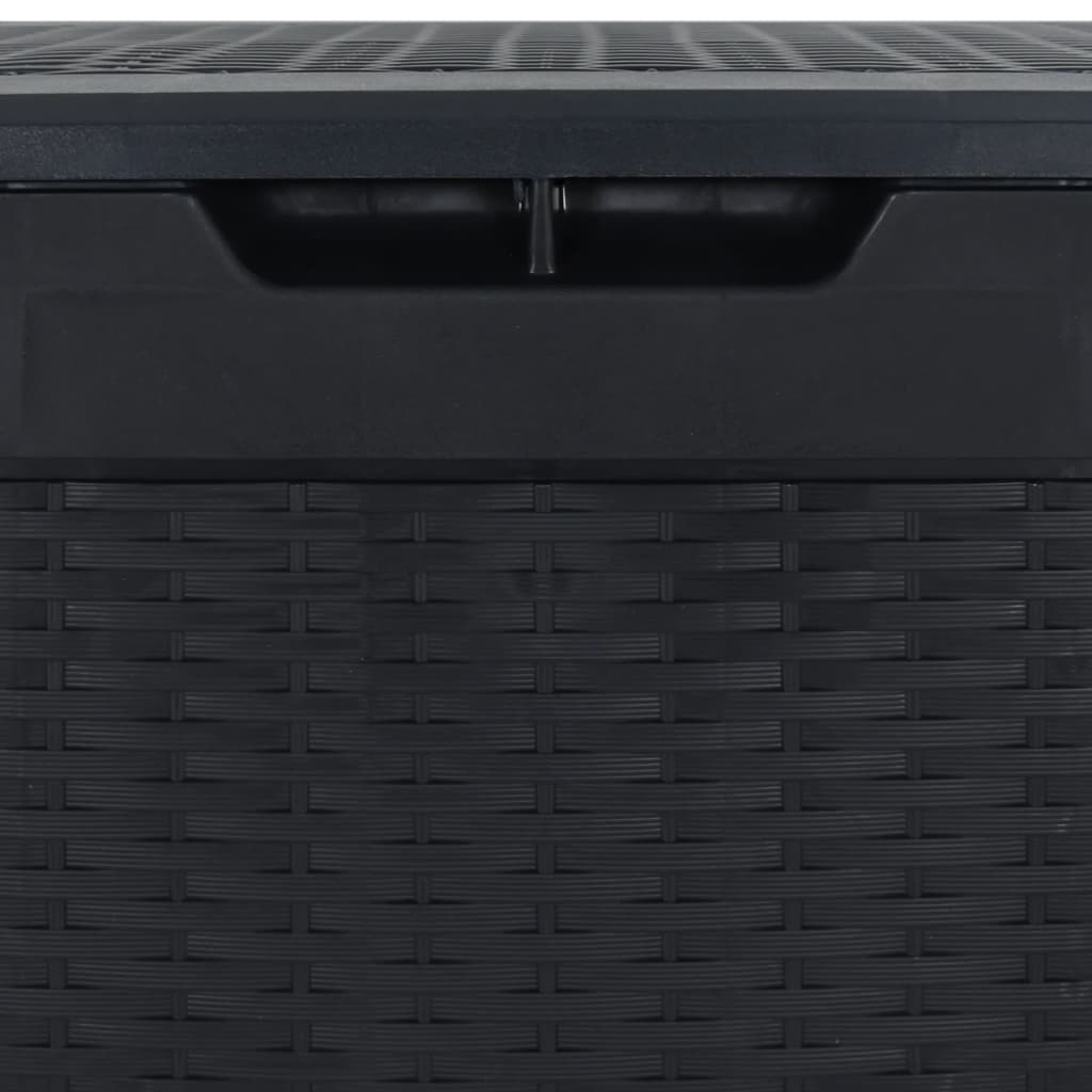 Tuinbox 119X48X60 Cm Polypropeen Antracietkleurig 310 l