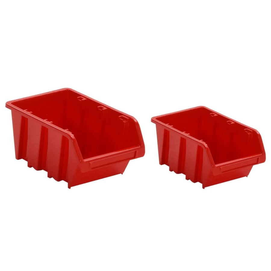 -Delige Sorteersysteemset 77X39 Cm Polypropeen Rood En Zwart 30
