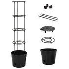 Tomato grow pot ø29.5x115 cm polypropylene anthracite