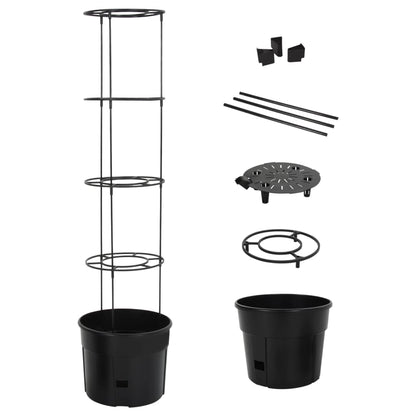Tomatenkweekpot Ø39X150 Cm Polypropeen Antracietkleurig Ø 39 x 150 cm