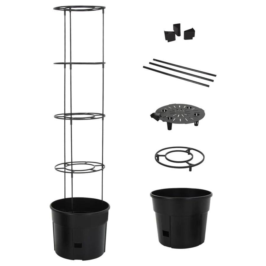 Tomatenkweekpot Ø39X150 Cm Polypropeen Antracietkleurig Ø 39 x 150 cm