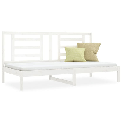 Slaapbank 90X200 Cm Massief Grenenhout Wit