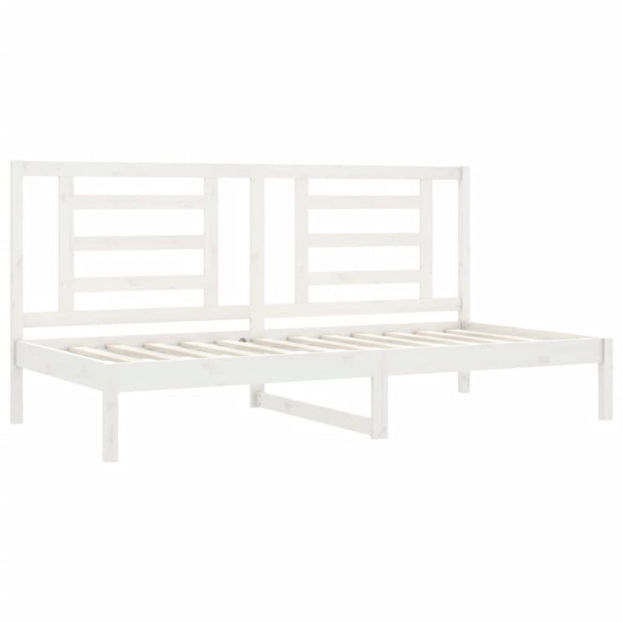 Slaapbank 90X200 Cm Massief Grenenhout Wit