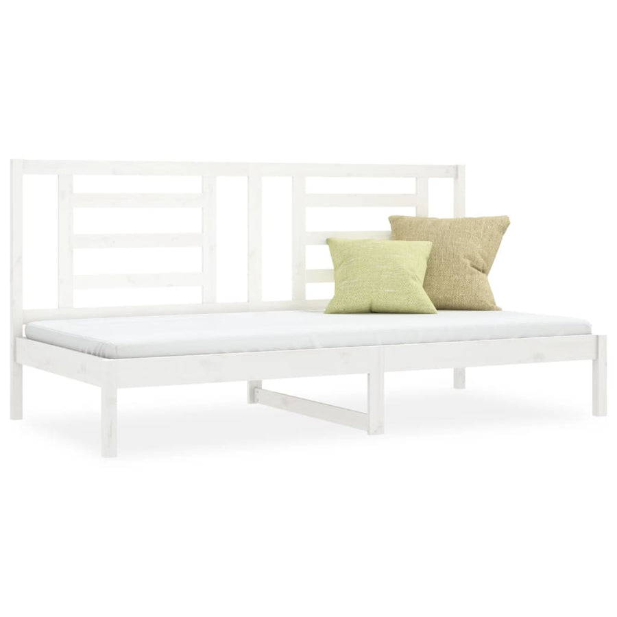 Slaapbank 80X200 Cm Massief Grenenhout Wit