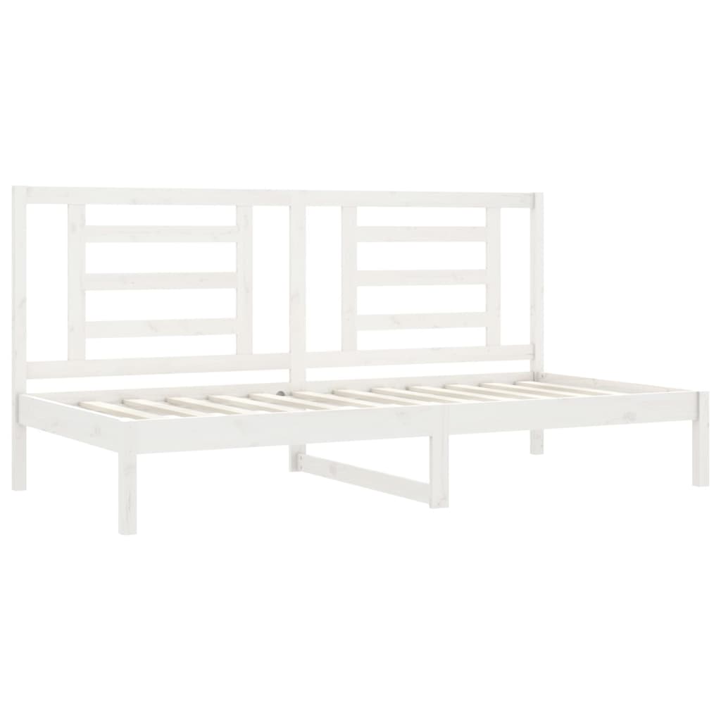 Slaapbank 80X200 Cm Massief Grenenhout Wit