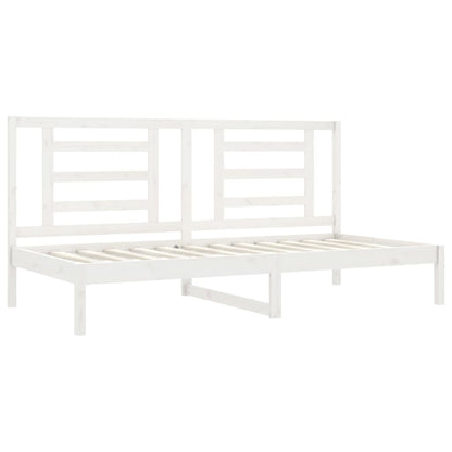 Slaapbank 80X200 Cm Massief Grenenhout Wit