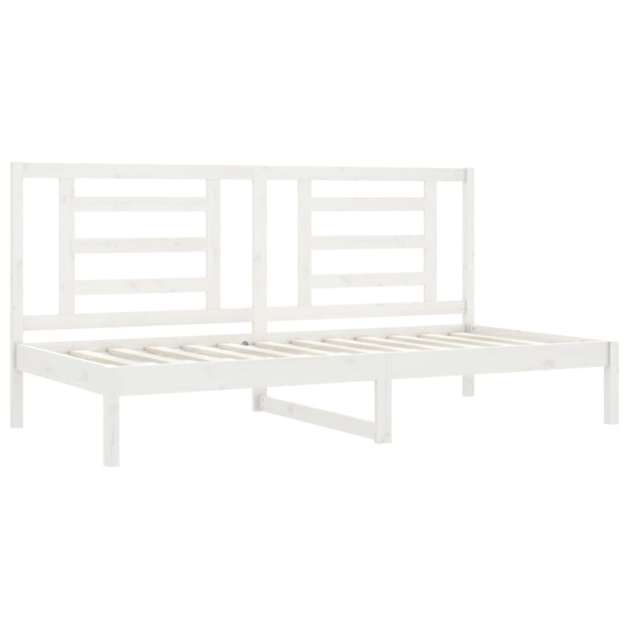 Slaapbank 80X200 Cm Massief Grenenhout Wit