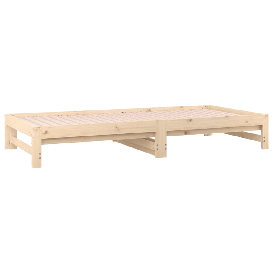 Slaapbank Uitschuifbaar Massief Grenenhout 2X(90X190) Cm