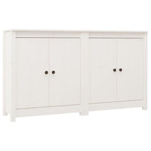 2 St Dressoirs 70X35X80 Cm Massief Grenenhout Wit