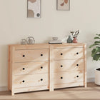 Dressoir massief grenenhout 140x35x80 cm