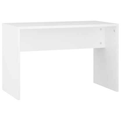 Kaptafelset met LED's bewerkt hout wit 86.5 x 35 x 136 cm Wit