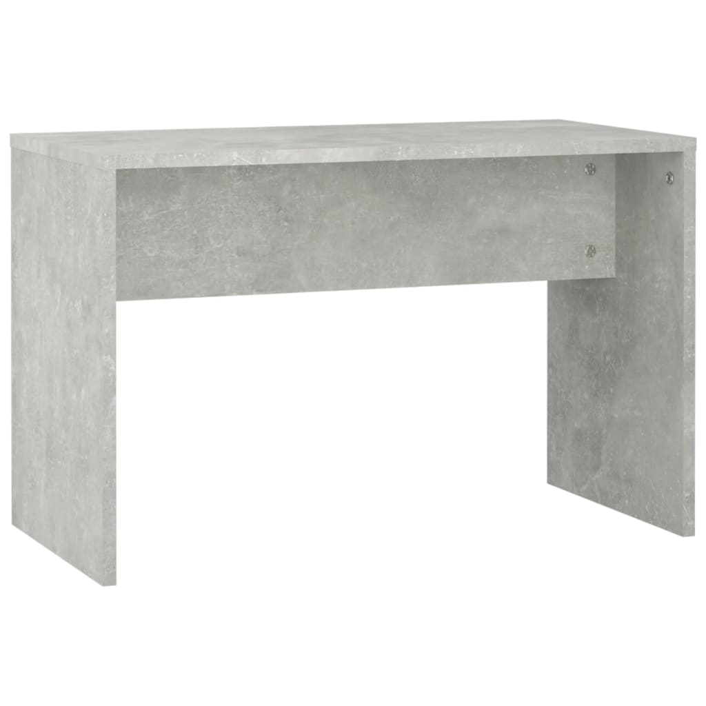 Kaptafelset met LED's bewerkt hout betongrijs 86.5 x 35 x 136 cm Betongrijs
