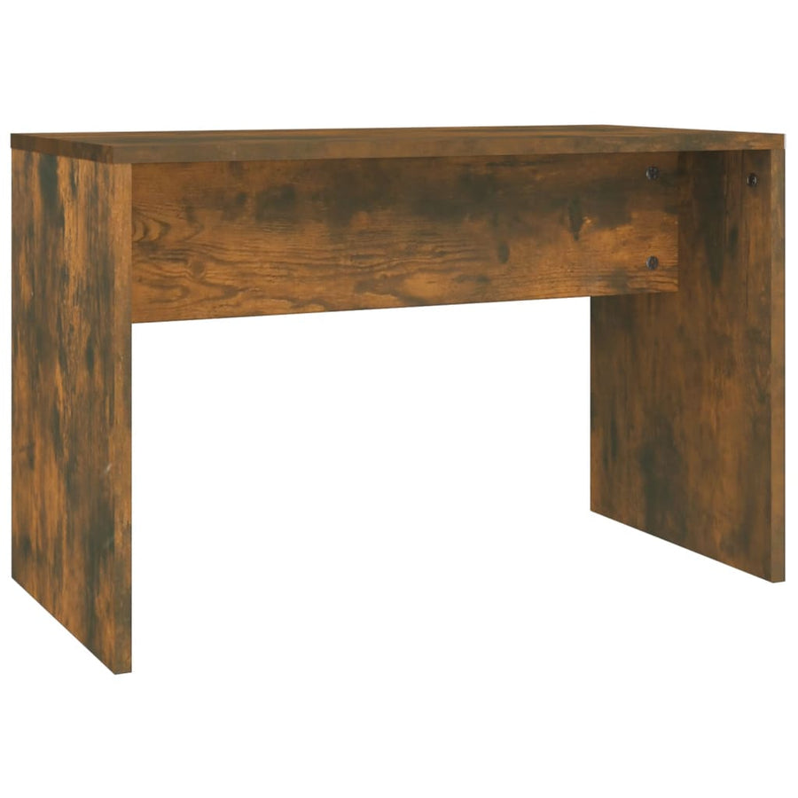 Kaptafelset met LED's bewerkt hout gerookt eiken 60 x 40 x140 cm Gerookt eiken