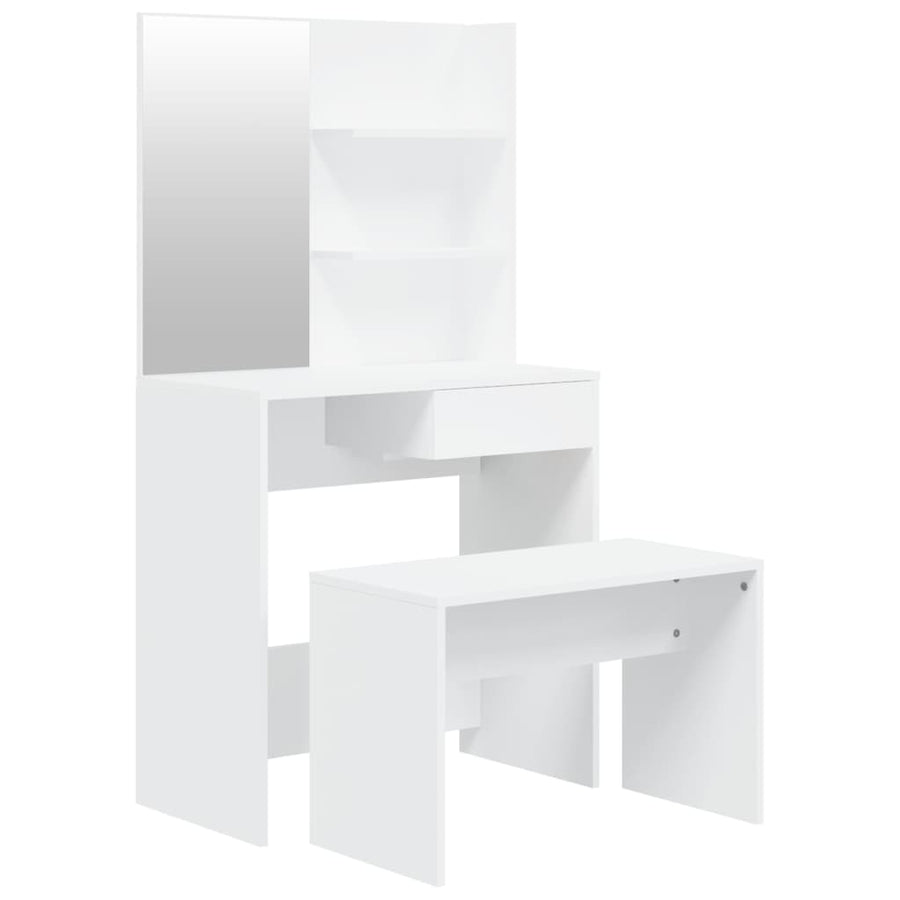 Kaptafelset 74,5x40x141 cm wit Wit